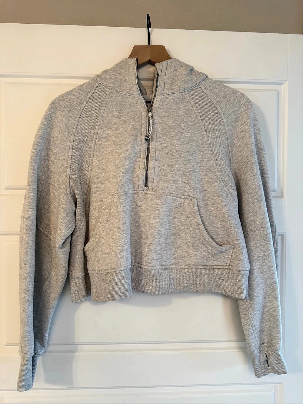 lululemon Scuba Oversized Half-Zip Hoodie Gray Size 8